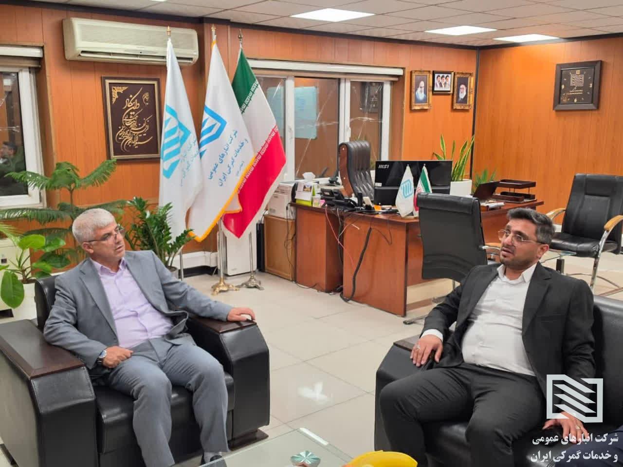 بازدید معاون هماهنگی امور اقتصادی استانداری گلستان از شرکت انبارهای عمومی و خدمات گمرکی تهران 1